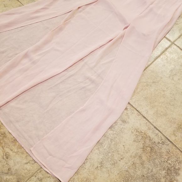 Forever 21 Great Condition Sheer Pink Maxi Skirt - Picture 3 of 7